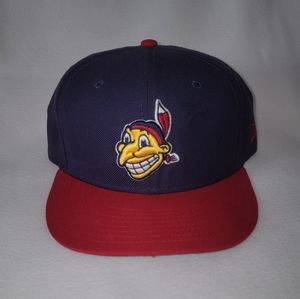 Cleveland Indians New Era Cooperstown collection 1947-50 chief wahoo sz 7¼